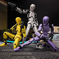 HKM-551379 Movable 3D Dummy Robot Anime Action Figure - PVC Multifunctional Fidget Toy for Kids with Autism