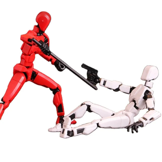 HKM-551379 Movable 3D Dummy Robot Anime Action Figure - PVC Multifunctional Fidget Toy for Kids with Autism