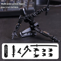 HKM-551379 Movable 3D Dummy Robot Anime Action Figure - PVC Multifunctional Fidget Toy for Kids with Autism