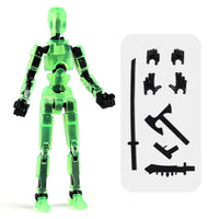 HKM-551379 Movable 3D Dummy Robot Anime Action Figure - PVC Multifunctional Fidget Toy for Kids with Autism