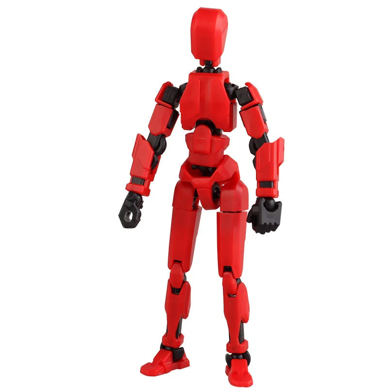 HKM-551379 Movable 3D Dummy Robot Anime Action Figure - PVC Multifunctional Fidget Toy for Kids with Autism