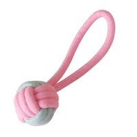 HKM-5514429 Cotton Rope Dog Chew Toy for Small Dogs - Imitation Rabbit Fur, Dental Care & Teeth Cleaning