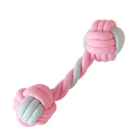 HKM-5514429 Cotton Rope Dog Chew Toy for Small Dogs - Imitation Rabbit Fur, Dental Care & Teeth Cleaning
