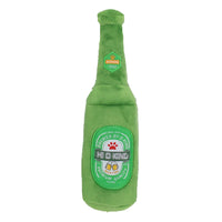 HKM-5515453 Plush Beer Bottle Toy for Dogs - Soft Crystal Super Breathable Cloth, PP Cotton Filling