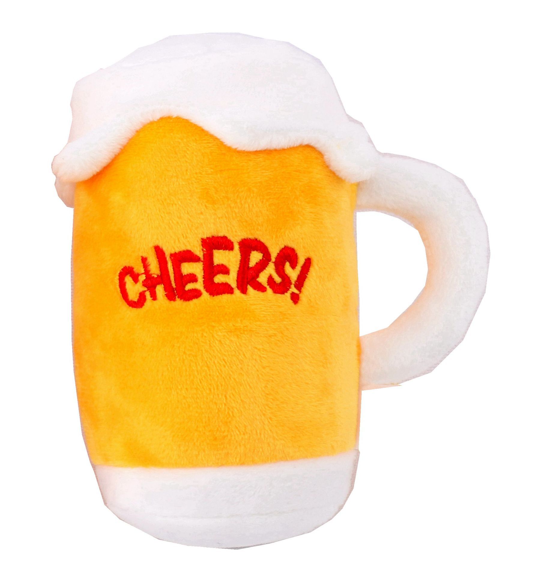 HKM-5515453 Plush Beer Bottle Toy for Dogs - Soft Crystal Super Breathable Cloth, PP Cotton Filling