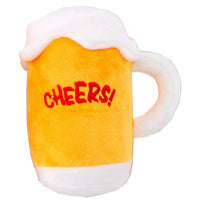 HKM-5515453 Plush Beer Bottle Toy for Dogs - Soft Crystal Super Breathable Cloth, PP Cotton Filling