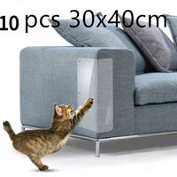 HKM-5515965 Cat Claw Protector Pads for Leather Furniture - Anti-Scratch PVC Film, Universal Fit for Sofas and More