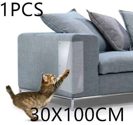 HKM-5515965 Cat Claw Protector Pads for Leather Furniture - Anti-Scratch PVC Film, Universal Fit for Sofas and More