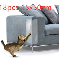 HKM-5515965 Cat Claw Protector Pads for Leather Furniture - Anti-Scratch PVC Film, Universal Fit for Sofas and More