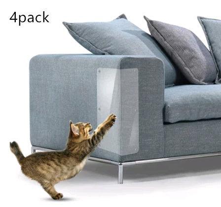 HKM-5515965 Cat Claw Protector Pads for Leather Furniture - Anti-Scratch PVC Film, Universal Fit for Sofas and More