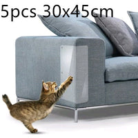 HKM-5515965 Cat Claw Protector Pads for Leather Furniture - Anti-Scratch PVC Film, Universal Fit for Sofas and More