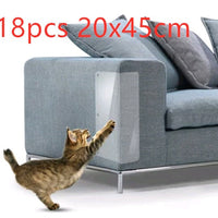 HKM-5515965 Cat Claw Protector Pads for Leather Furniture - Anti-Scratch PVC Film, Universal Fit for Sofas and More