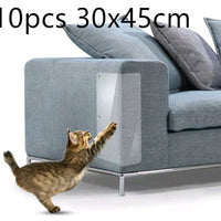 HKM-5515965 Cat Claw Protector Pads for Leather Furniture - Anti-Scratch PVC Film, Universal Fit for Sofas and More