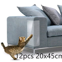 HKM-5515965 Cat Claw Protector Pads for Leather Furniture - Anti-Scratch PVC Film, Universal Fit for Sofas and More