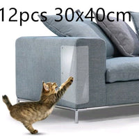 HKM-5515965 Cat Claw Protector Pads for Leather Furniture - Anti-Scratch PVC Film, Universal Fit for Sofas and More