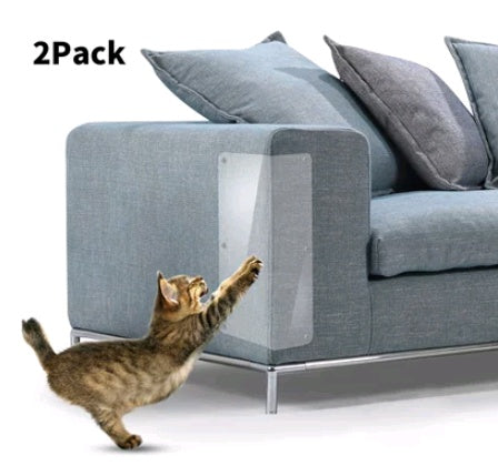HKM-5515965 Cat Claw Protector Pads for Leather Furniture - Anti-Scratch PVC Film, Universal Fit for Sofas and More