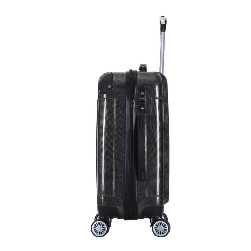 HKM-551635 28-Inch, 24-Inch, and 20-Inch ABS Hard Shell Luggage Set - Durable and Lightweight Travel Suitcases