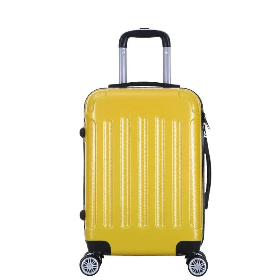 HKM-551635 28-Inch, 24-Inch, and 20-Inch ABS Hard Shell Luggage Set - Durable and Lightweight Travel Suitcases