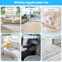 HKM-5517373 Adjustable Telescopic Pet Hair Removal Rake with Copper Head for Carpets, Rugs, and Upholstery