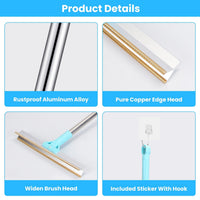 HKM-5517373 Adjustable Telescopic Pet Hair Removal Rake with Copper Head for Carpets, Rugs, and Upholstery