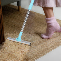 HKM-5517373 Adjustable Telescopic Pet Hair Removal Rake with Copper Head for Carpets, Rugs, and Upholstery