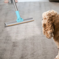 HKM-5517373 Adjustable Telescopic Pet Hair Removal Rake with Copper Head for Carpets, Rugs, and Upholstery