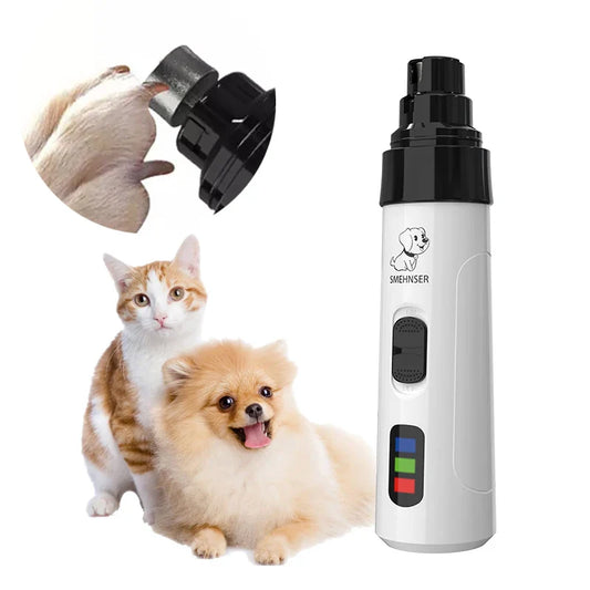 HKM-551763 Electric Pet Nail Grinder for Dogs and Cats – Low Noise Design Grooming Tool