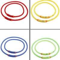 HKM-5517757 Waterproof LED Luminous Pet Dog Collar - Adjustable, Safe for Night Walks, Available in Multiple Colors