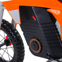 HKM-551827 12 Inch Electric Kids Motorcycle with 2 Wheels, 24V Battery, Off-Road Design, Max Speed 23 km/h