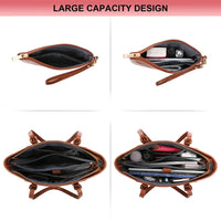 HKM-551955 Classic Crocodile Pattern Large Business Handbag and Purse Set for Ladies Laptop & Computer Use