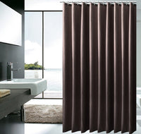 HKM-551955 Waterproof Brown Shower Partition Curtain - Various Sizes Available