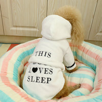 HKM-5519933 Cozy Cotton Dog Pajamas and Bathrobe for Ultimate Comfort