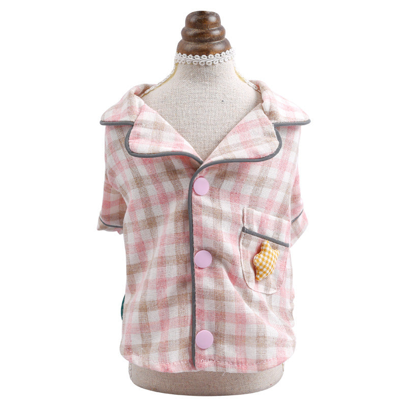 HKM-5519933 Cozy Cotton Dog Pajamas and Bathrobe for Ultimate Comfort