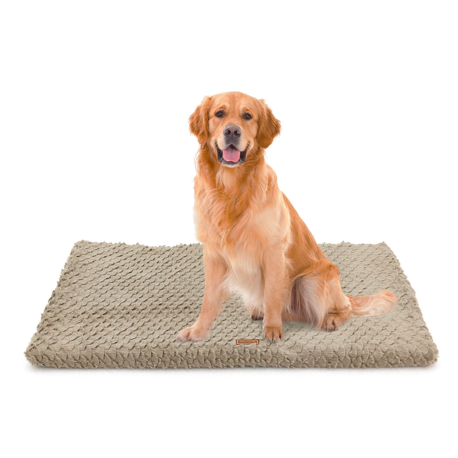 HKM-5520189 Ultra Soft Plush Dog Bed with Removable Washable Cover - Anti-Slip Mat for Medium to Large Pets, All-Season Comfort