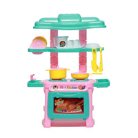 HKM-552083 Mini Kitchen Cooking Play Set for Kids – 48-Piece Pretend Play Toy Set