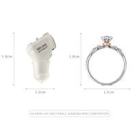 HKM-552083 Mini Rechargeable Invisible Digital Hearing Aid with Adjustable Sound Amplifier for Enhanced Hearing for Seniors