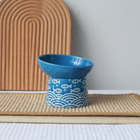 HKM-5521725 Pet Ceramic Bowl in Japanese Style - 200ml Capacity, Available in Multiple Colors