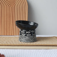 HKM-5521725 Pet Ceramic Bowl in Japanese Style - 200ml Capacity, Available in Multiple Colors