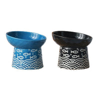 HKM-5521725 Pet Ceramic Bowl in Japanese Style - 200ml Capacity, Available in Multiple Colors