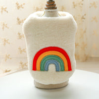 HKM-5522109 Warm Four-Color Love Vest - Rainbow Leisure Skirt Top