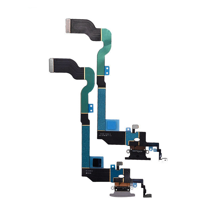 HKM-552275 Disassembled Tail Plug Charging Cable Compatible with iPhone X, Plastic Material, Black Color