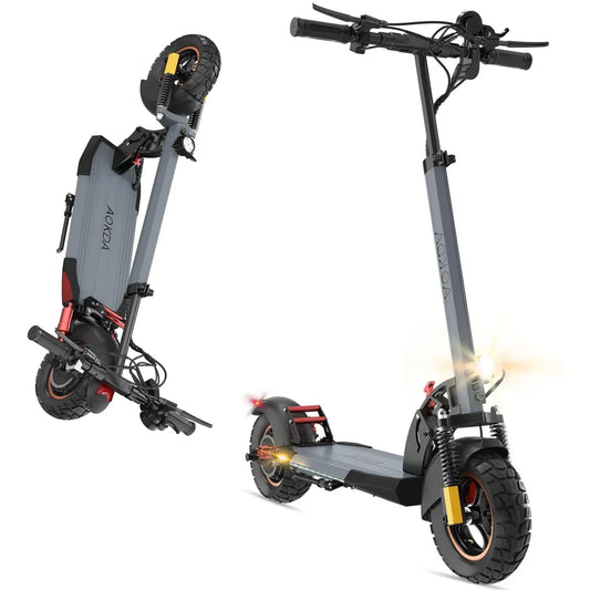 HKM-552275 Foldable 10-Inch Electric Scooter with 800W Motor, Max Speed 45 km/h, Dual Suspension, Lightweight & Waterproof for Youth and Adults