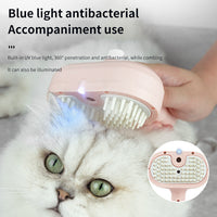HKM-5523133 Pet Anti-Fly Hair Comb with Blue Light Sterilization - Multiple Colors Available