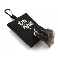HKM-5523773 Dog Waste Bag Storage Dispenser - Portable Canvas Poop Bags Organizer in Various Colors