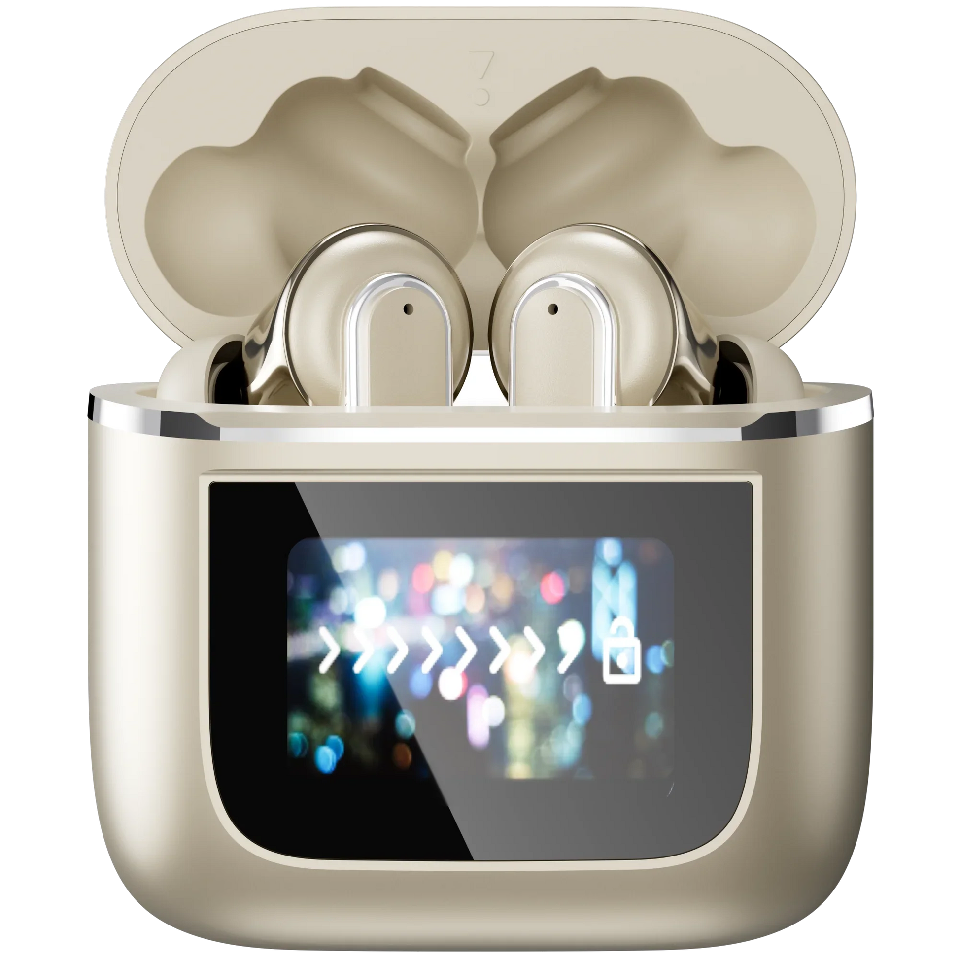 HKM-552403 Wireless TWS Earbuds with Touch Control and Low Latency, Bluetooth 5.4, LCD Battery Indicator