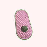 HKM-5524797 Wall-Mounted Catnip Toy Balls with Massage Brush and Self-Grooming Features for Indoor Cats