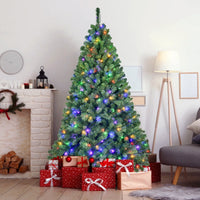 HKM-552531 PVC Christmas Tree with Lights - 6ft & 7ft Hybrid Automatic Options Available