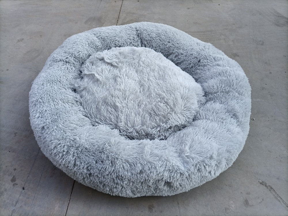 HKM-5525565 Cozy Anti-Skid Pet Sleep Bed - Durable, Waterproof, Fluffy & Easy to Clean