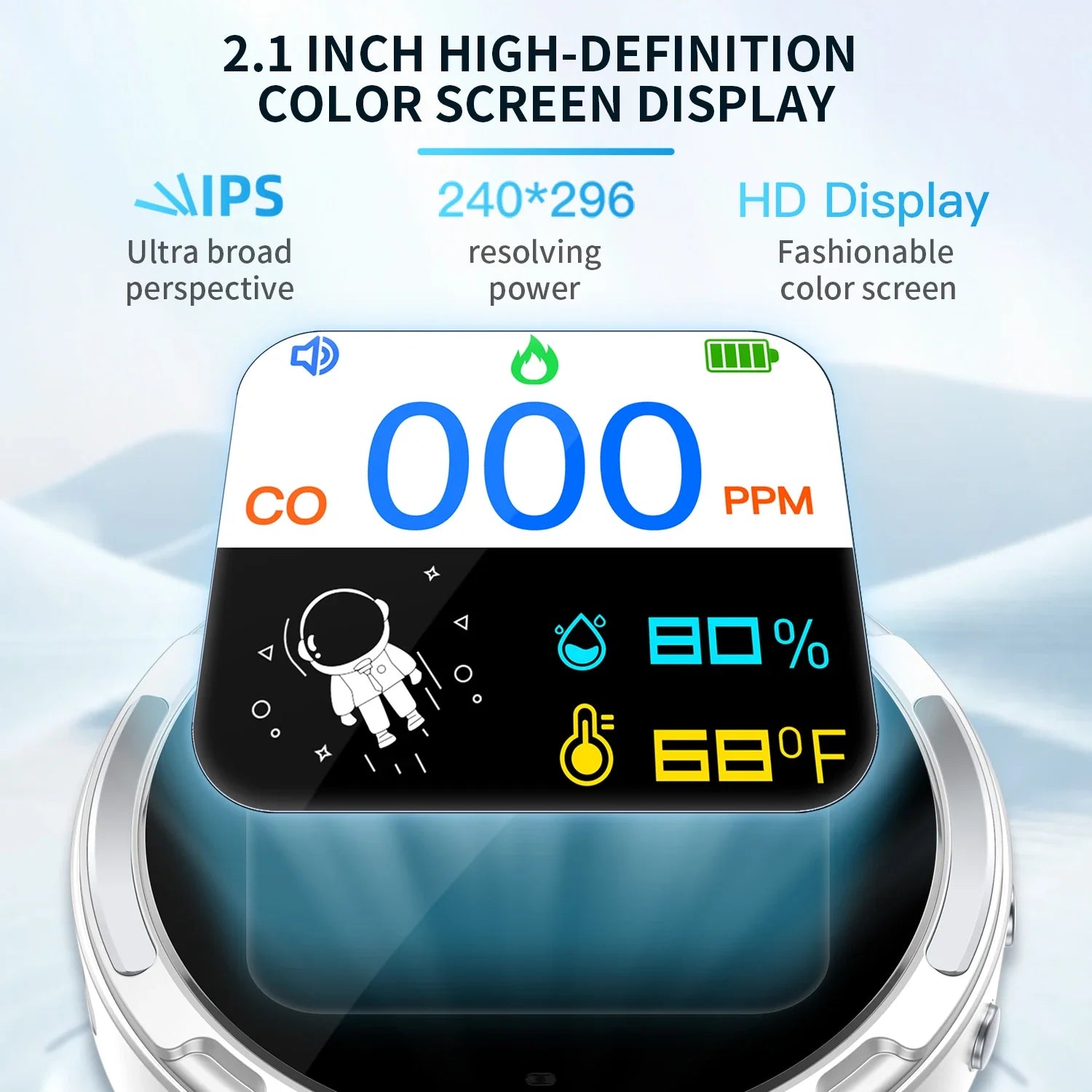 HKM-552595 Compact Waterproof Air Quality Monitor