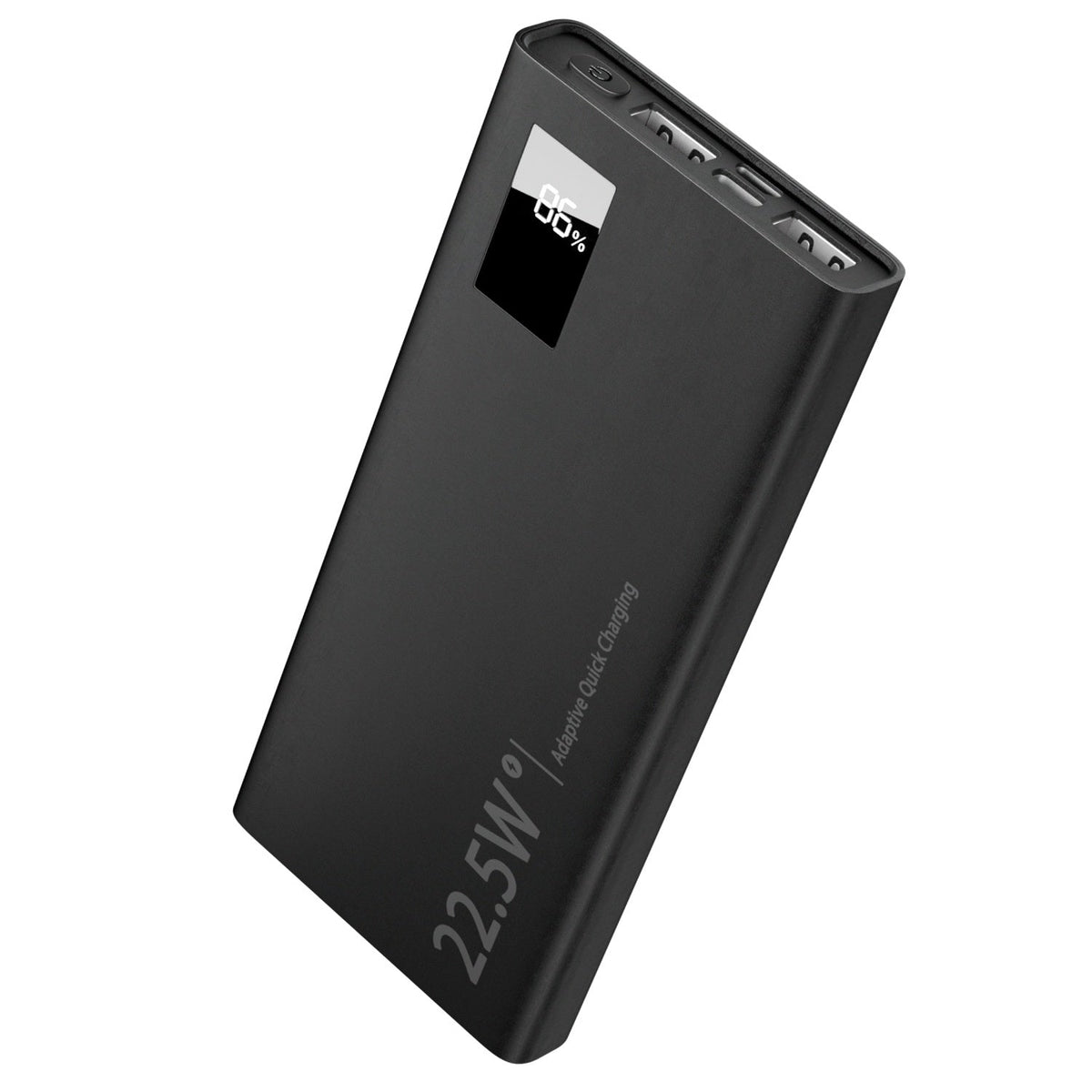 HKM-552659 Portable 10000mAh Power Bank with 22.5W Fast Charging, PD QC 3.0, LED Display, Compatible with iPhone and Samsung Devices